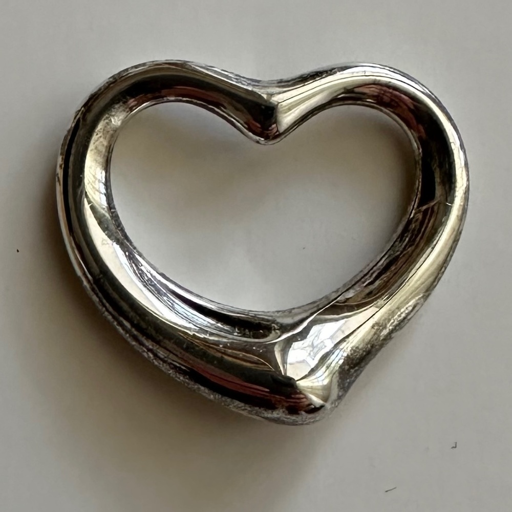 Tiffany & Co Elsa Peretti Open Heart Pendant 27mm - Picture 10 of 13